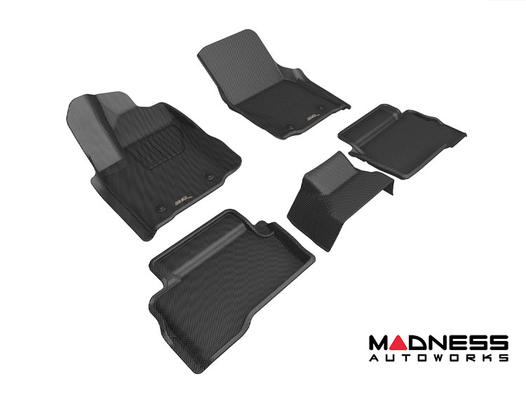 Toyota Tacoma Floor Liners - All-Weather - Black by 3D MAXpider - Double Cab - Hybrid